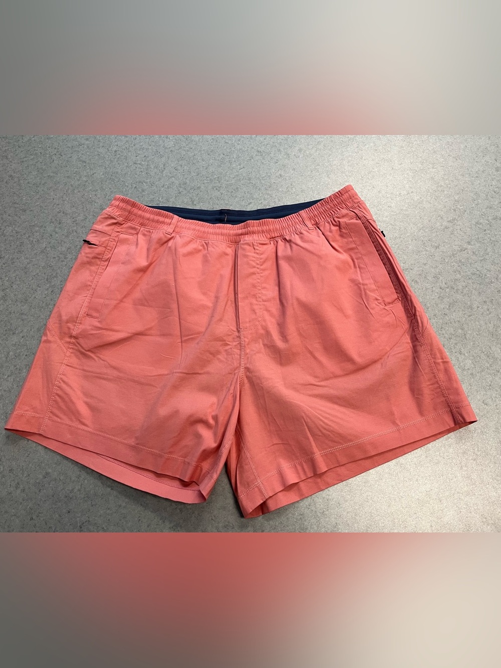Birddogs Men's Coral Athletic Shorts with Elastic Waist—3XL
